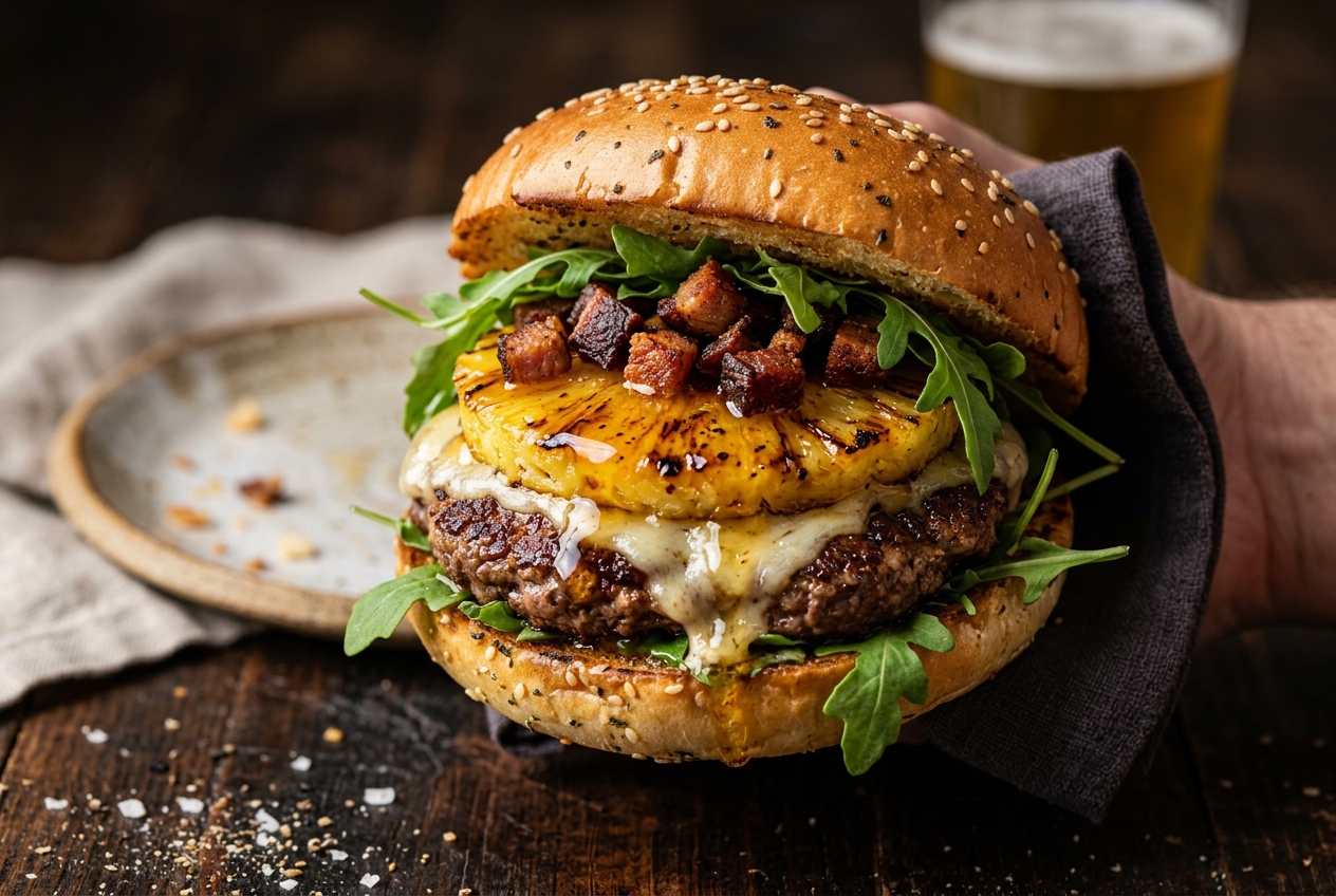Abacaxi e Mel Smash Burger