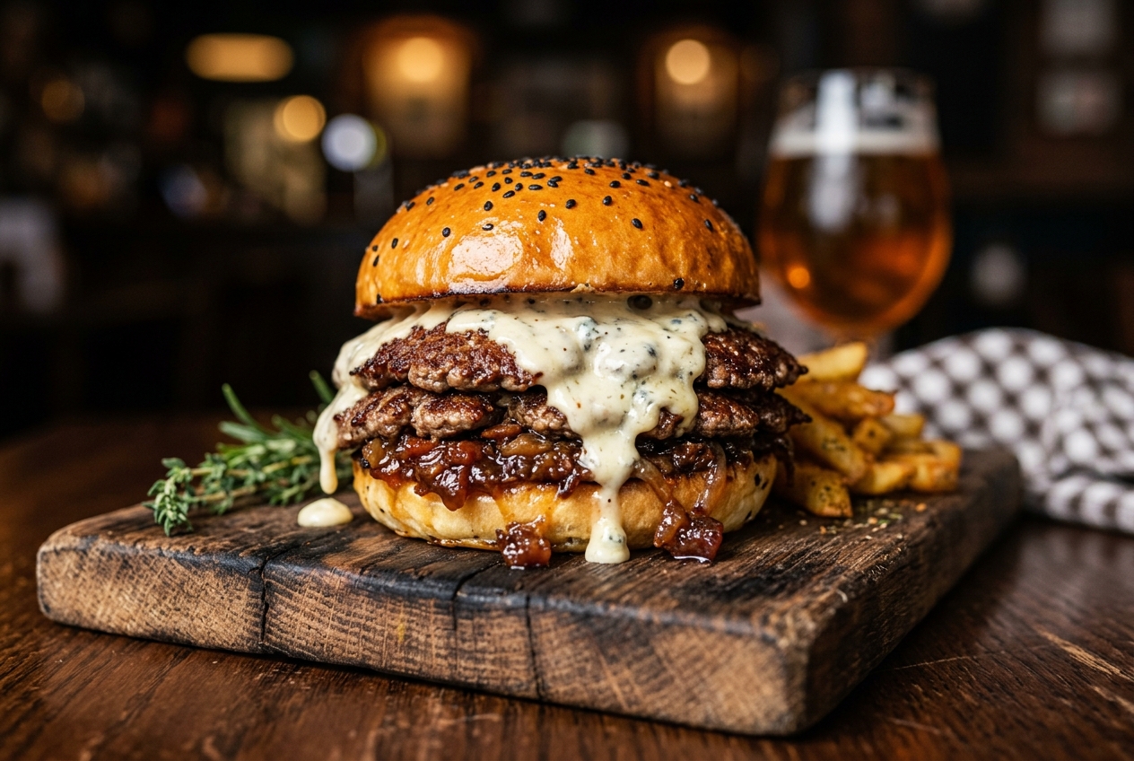 Gorgonzola Smash Burger